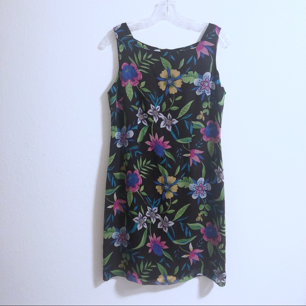 Robbie Bee | 100% Silk Floral Dress